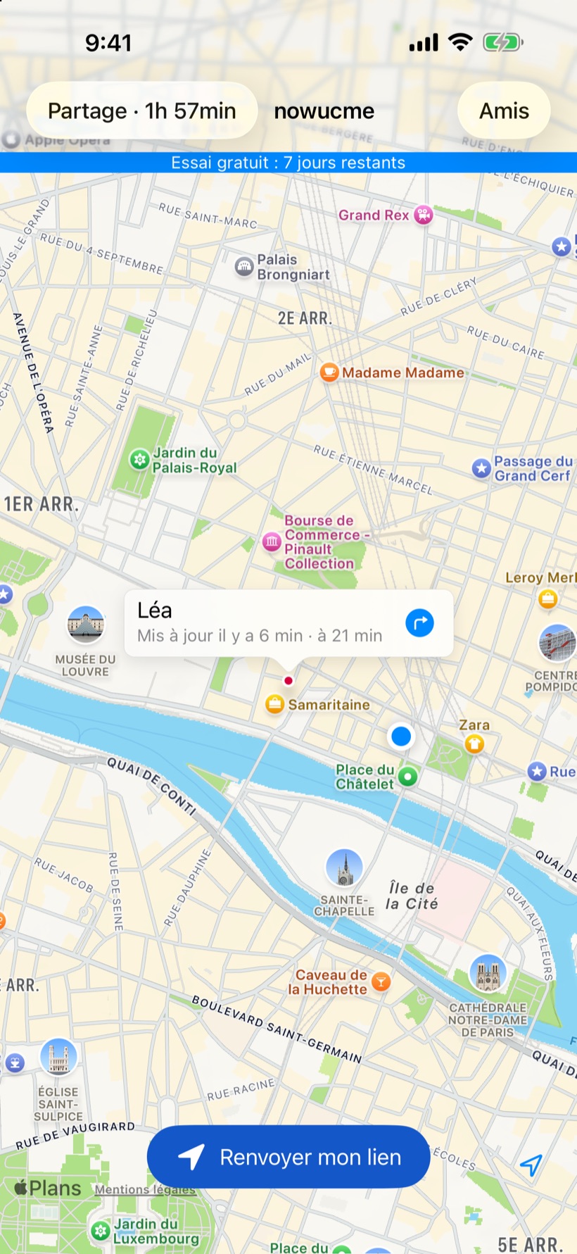 Des proches sur la carte nowucme